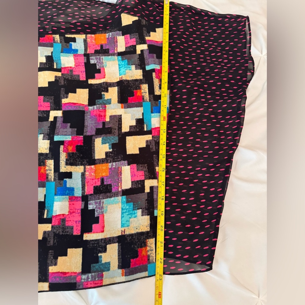 RACHEL Rachel Roy Multicolored  Dolman Sleeve Blouse - Picture 7 of 8